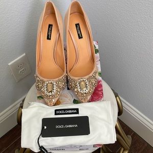 Dolce & Gabbana Cipria Pumps in multi gold crystals - New with Box - Size 40